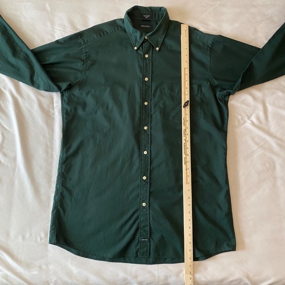 Nautica Green Casual Button Down Shirt Size‎ XLT - Picture 5 of 10